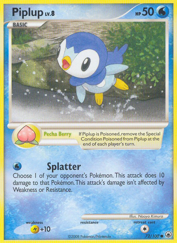 Piplup (72/100) [Diamond & Pearl: Majestic Dawn] | Gear Gaming Fayetteville