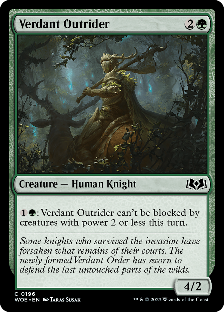 Verdant Outrider [Wilds of Eldraine] | Gear Gaming Fayetteville