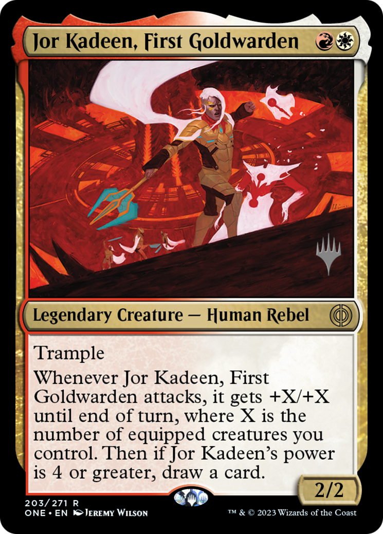 Jor Kadeen, First Goldwarden (Promo Pack) [Phyrexia: All Will Be One Promos] | Gear Gaming Fayetteville