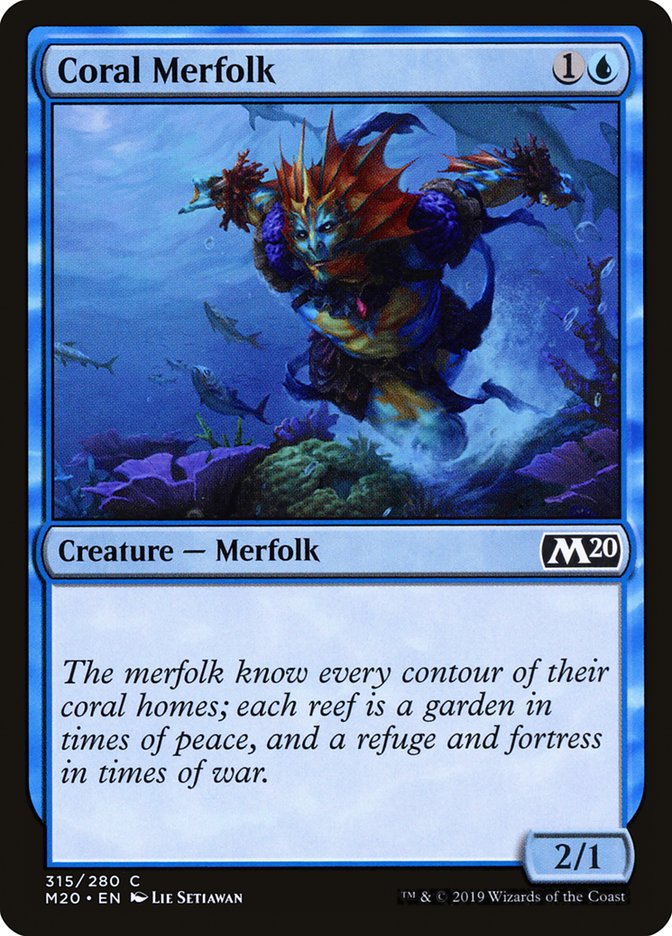 Coral Merfolk [Core Set 2020] | Gear Gaming Fayetteville