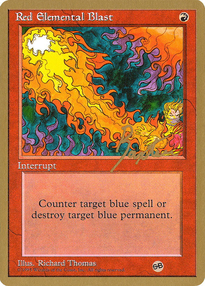 Red Elemental Blast (George Baxter) (SB) [Pro Tour Collector Set] | Gear Gaming Fayetteville