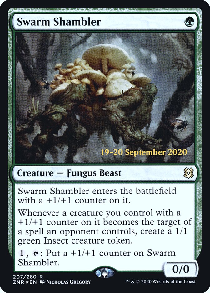 Swarm Shambler [Zendikar Rising Prerelease Promos] | Gear Gaming Fayetteville