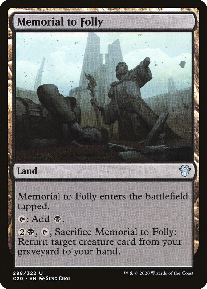 Memorial to Folly [Commander 2020] | Gear Gaming Fayetteville