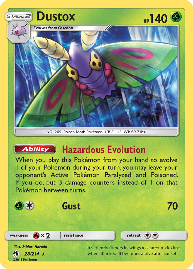 Dustox (28/214) [Sun & Moon: Lost Thunder] | Gear Gaming Fayetteville