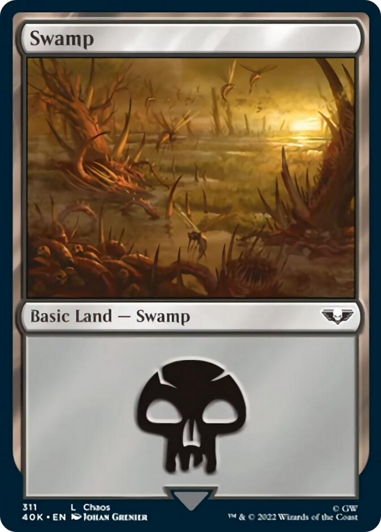 Swamp (311) (Surge Foil) [Warhammer 40,000] | Gear Gaming Fayetteville