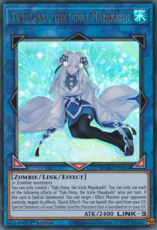 Yuki-Onna, the Icicle Mayakashi [MAMA-EN014] Ultra Rare | Gear Gaming Fayetteville