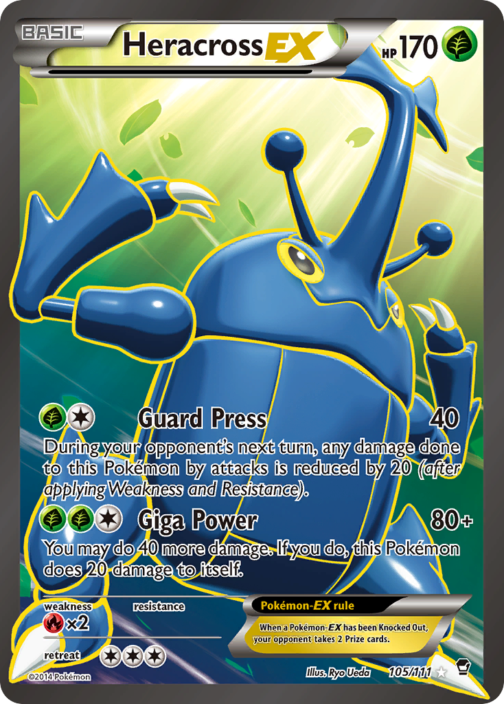 Heracross EX (105/111) [XY: Furious Fists] | Gear Gaming Fayetteville