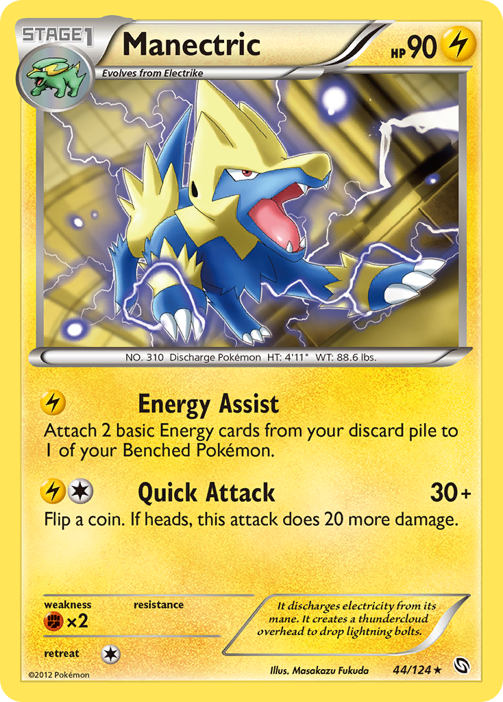 Manectric (44/124) [Black & White: Dragons Exalted] | Gear Gaming Fayetteville