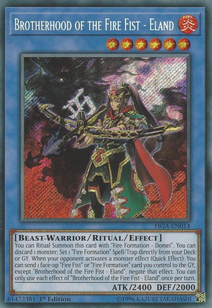 Brotherhood of the Fire Fist - Eland [FIGA-EN014] Secret Rare | Gear Gaming Fayetteville