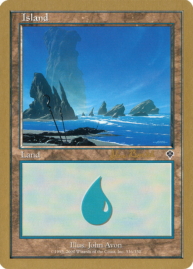 Island (ab336a) (Alex Borteh) [World Championship Decks 2001] | Gear Gaming Fayetteville