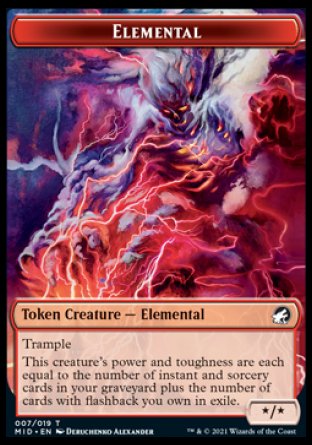 Elemental Token [Innistrad: Midnight Hunt Tokens] | Gear Gaming Fayetteville