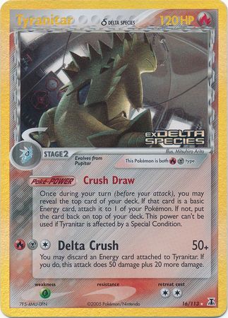 Tyranitar (16/113) (Delta Species) (Stamped) [EX: Delta Species] | Gear Gaming Fayetteville