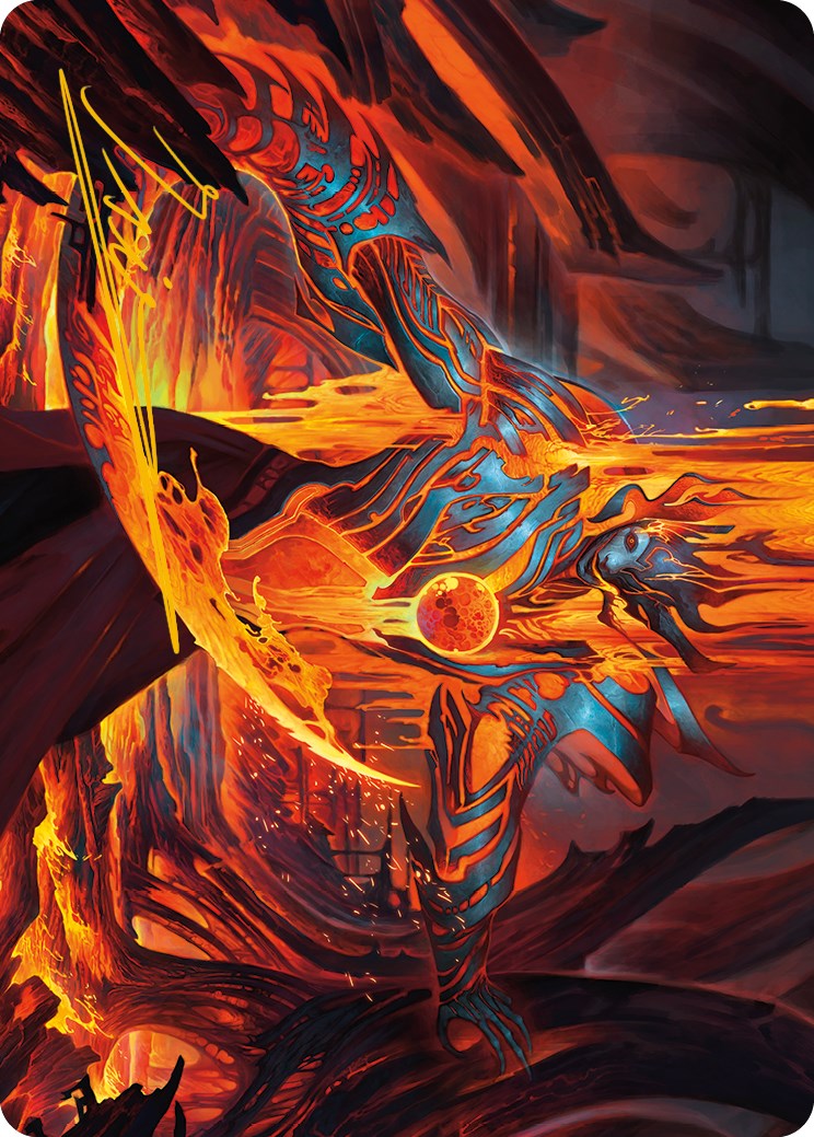 Free From Flesh Art Card (Gold-Stamped Signature) [Phyrexia: All Will Be One Art Series] | Gear Gaming Fayetteville