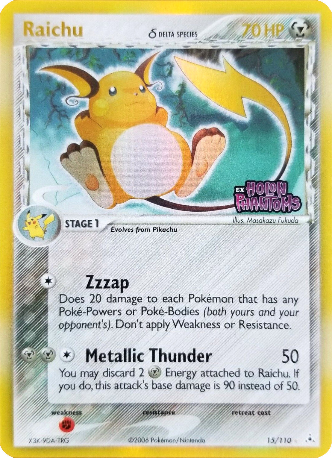 Raichu (15/110) (Delta Species) (Stamped) [EX: Holon Phantoms] | Gear Gaming Fayetteville