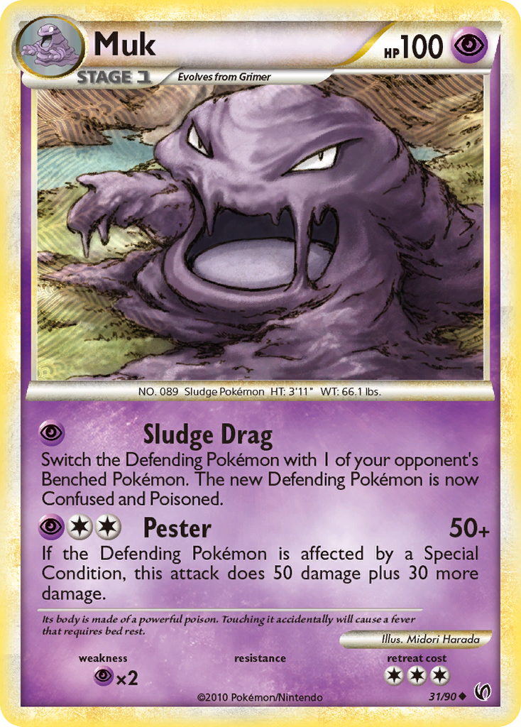 Muk (31/90) [HeartGold & SoulSilver: Undaunted] | Gear Gaming Fayetteville