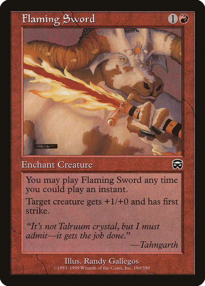 Flaming Sword [Mercadian Masques] | Gear Gaming Fayetteville