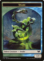 Snake (021) // Saproling Double-Sided Token [Commander 2015 Tokens] | Gear Gaming Fayetteville