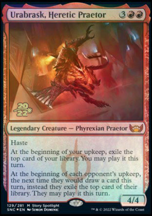 Urabrask, Heretic Praetor [Streets of New Capenna Prerelease Promos] | Gear Gaming Fayetteville