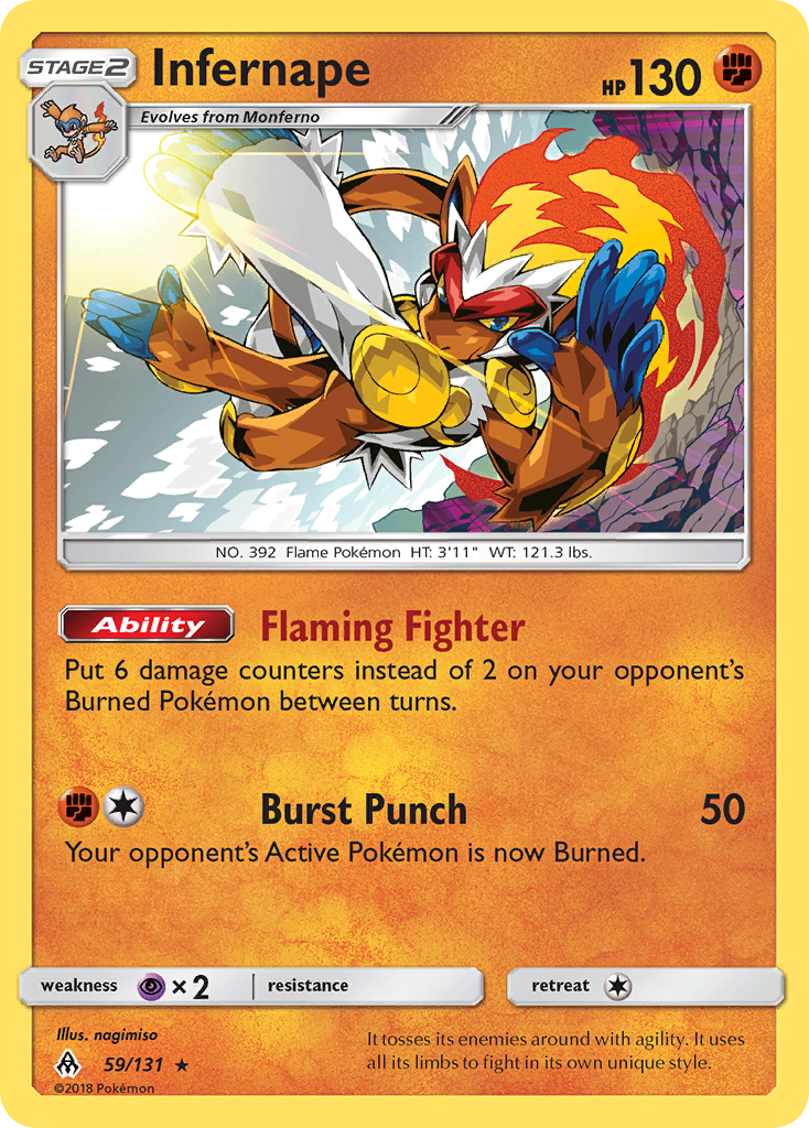 Infernape (59/131) [Sun & Moon: Forbidden Light] | Gear Gaming Fayetteville