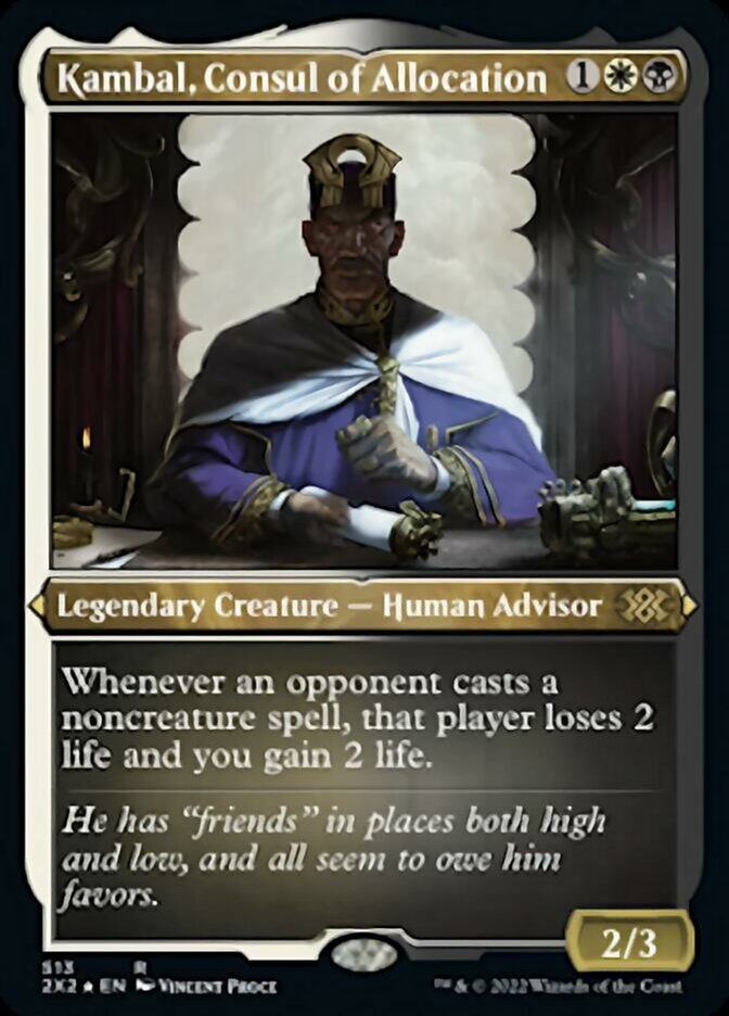 Kambal, Consul of Allocation (Foil Etched) [Double Masters 2022] | Gear Gaming Fayetteville