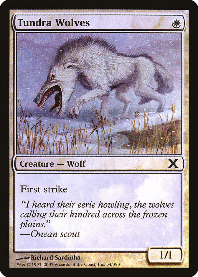 Tundra Wolves (Premium Foil) [Tenth Edition] | Gear Gaming Fayetteville