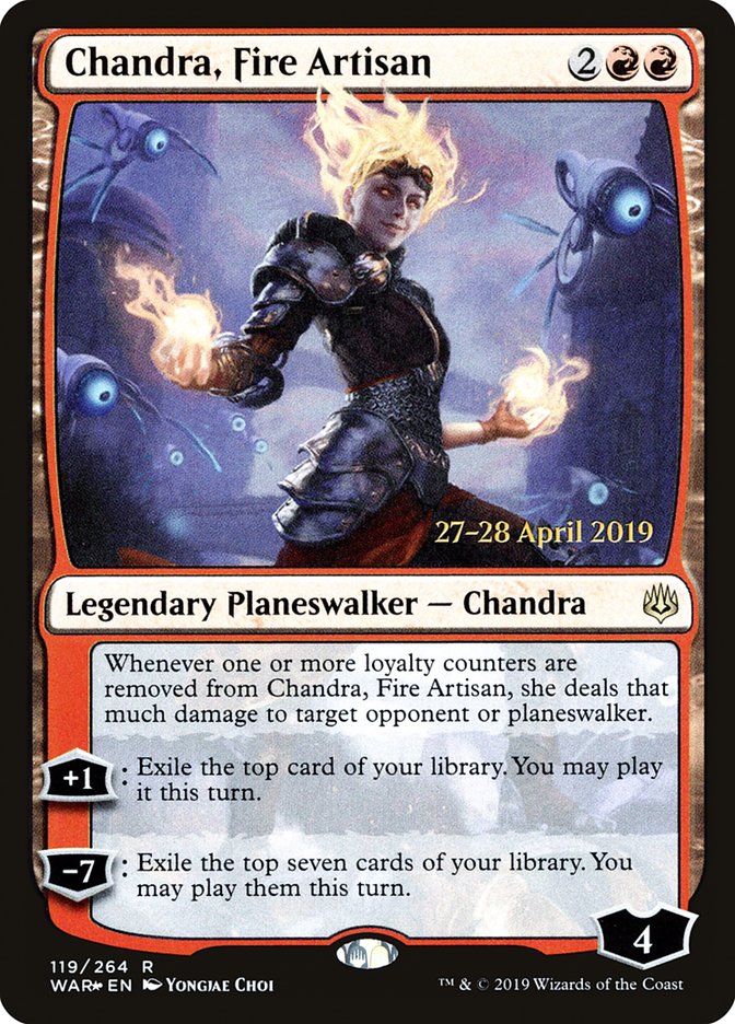 Chandra, Fire Artisan [War of the Spark Prerelease Promos] | Gear Gaming Fayetteville