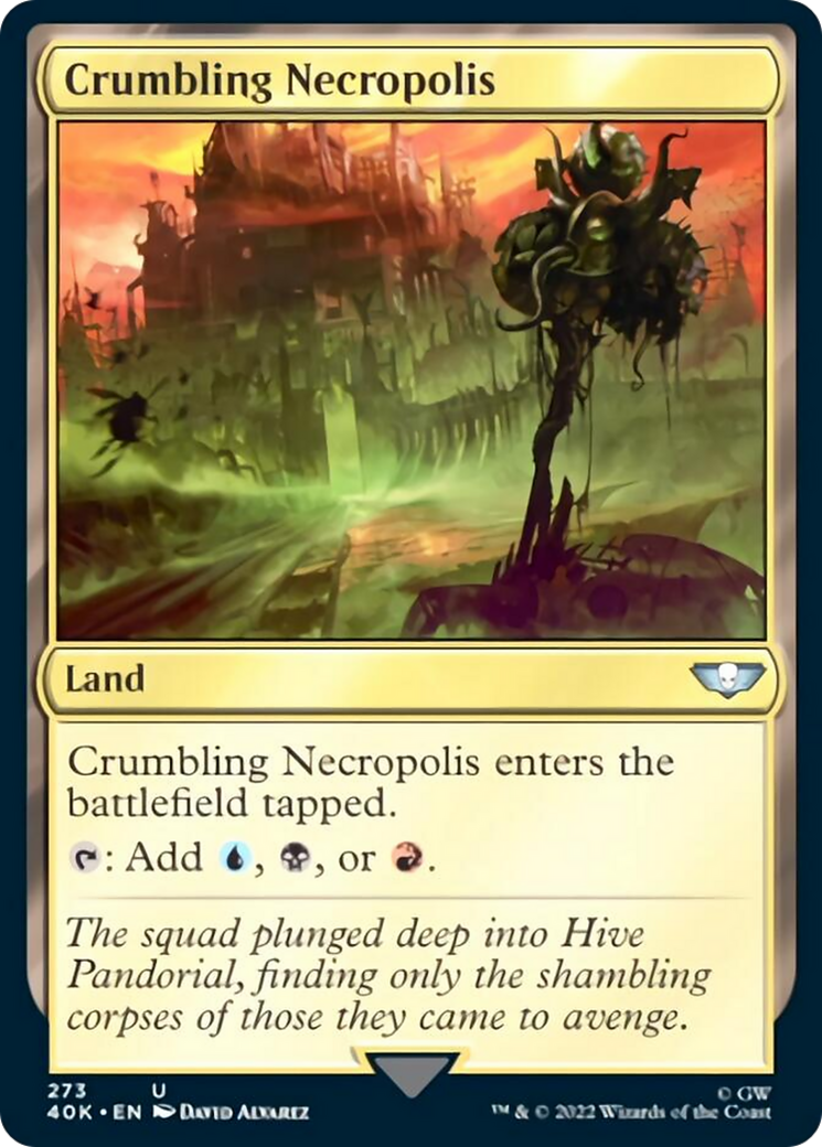 Crumbling Necropolis (Surge Foil) [Warhammer 40,000] | Gear Gaming Fayetteville