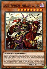 Ancient Warriors - Rebellious Lu Feng [BLVO-EN025] Super Rare | Gear Gaming Fayetteville