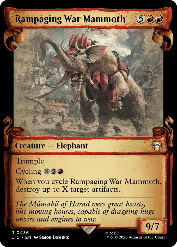 Rampaging War Mammoth [The Lord of the Rings: Tales of Middle-Earth Commander Showcase Scrolls] | Gear Gaming Fayetteville