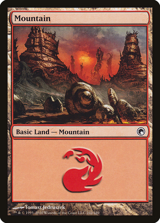 Mountain (242) [Scars of Mirrodin] | Gear Gaming Fayetteville