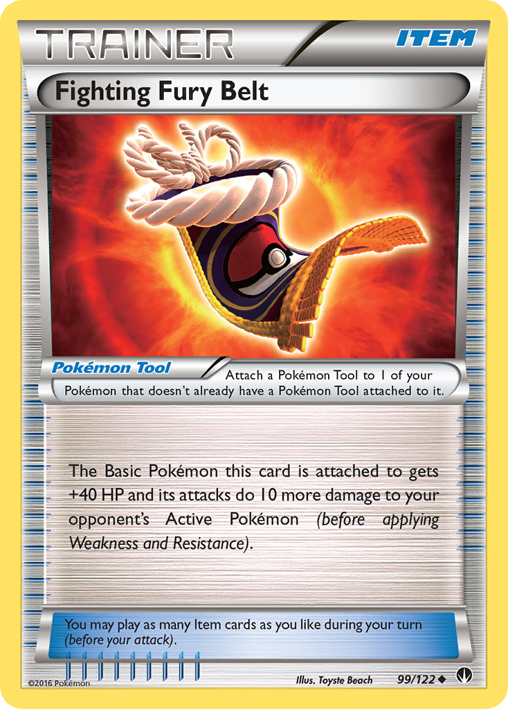 Fighting Fury Belt (99/122) [XY: BREAKpoint] | Gear Gaming Fayetteville