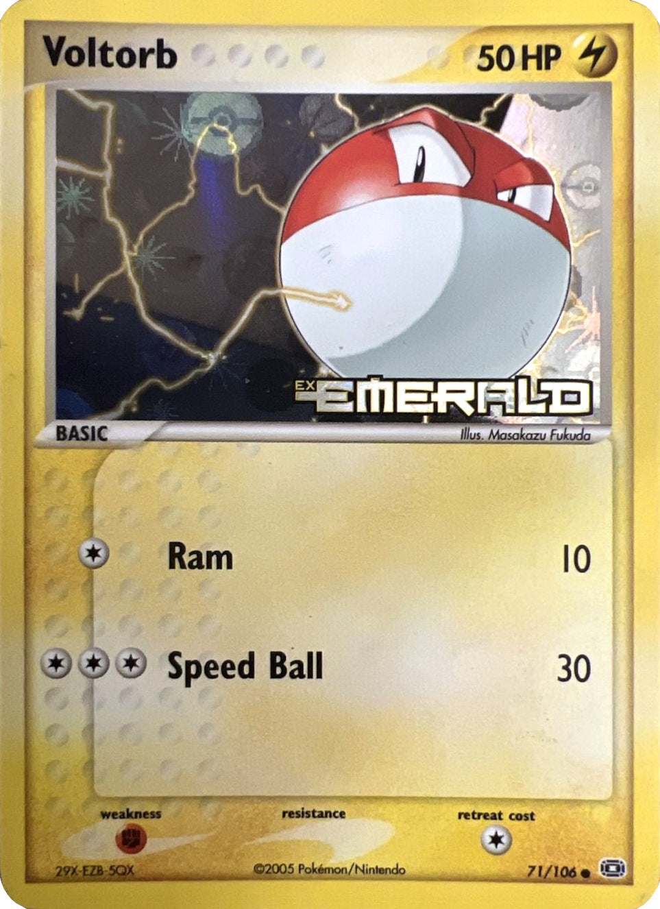 Voltorb (71/106) (Stamped) [EX: Emerald] | Gear Gaming Fayetteville