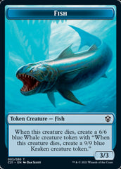 Beast (010) // Fish Double-Sided Token [Commander 2021 Tokens] | Gear Gaming Fayetteville