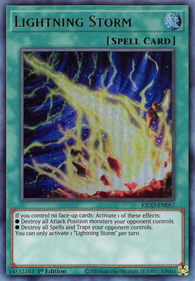 Lightning Storm (Ultra Rare) [KICO-EN057] Ultra Rare | Gear Gaming Fayetteville