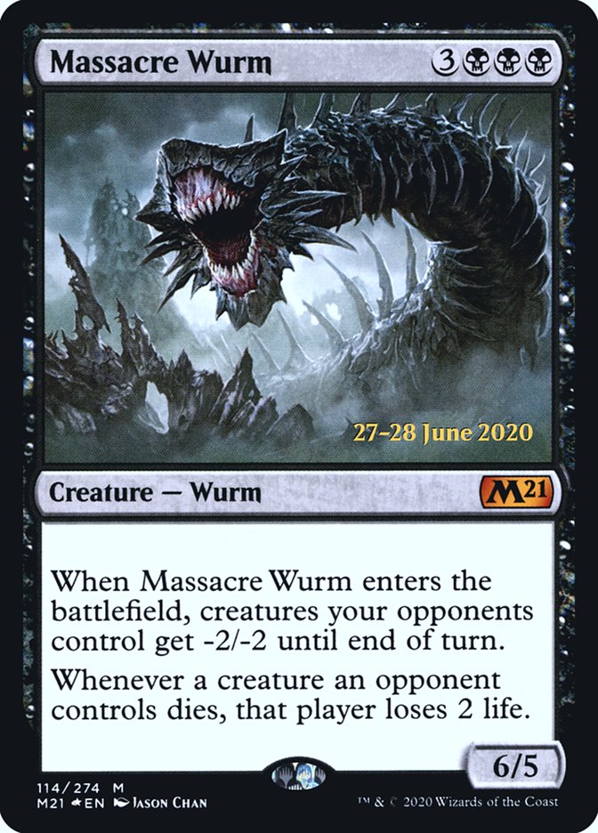 Massacre Wurm [Core Set 2021 Prerelease Promos] | Gear Gaming Fayetteville