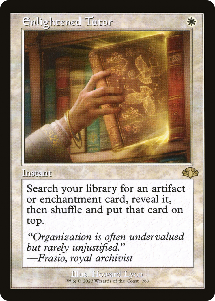 Enlightened Tutor (Retro) [Dominaria Remastered] | Gear Gaming Fayetteville