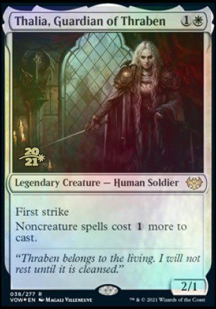 Thalia, Guardian of Thraben [Innistrad: Crimson Vow Prerelease Promos] | Gear Gaming Fayetteville