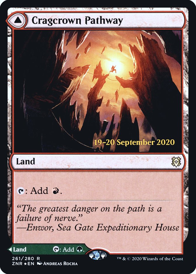 Cragcrown Pathway // Timbercrown Pathway [Zendikar Rising Prerelease Promos] | Gear Gaming Fayetteville