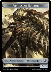 Phyrexian Golem // Phyrexian Horror Double-Sided Token [March of the Machine Commander Tokens] | Gear Gaming Fayetteville