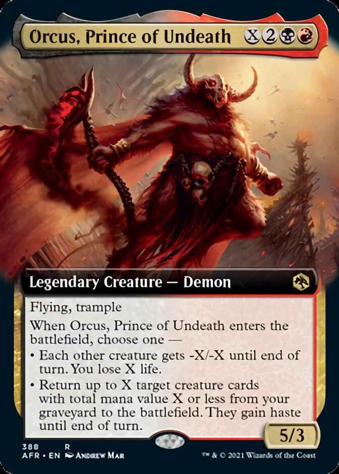 Orcus, Prince of Undeath (Extended Art) [Dungeons & Dragons: Adventures in the Forgotten Realms] | Gear Gaming Fayetteville