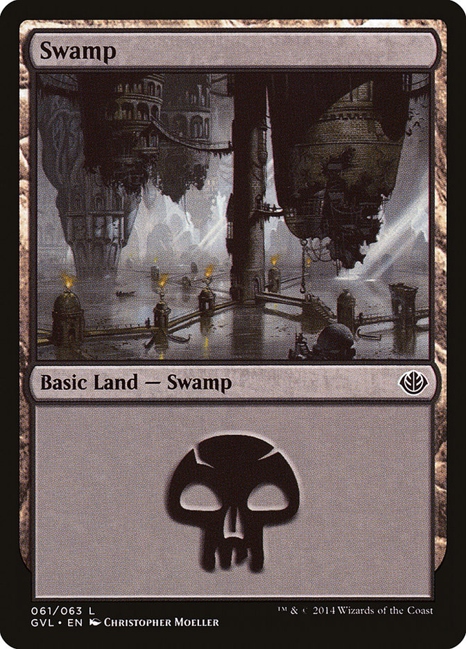 Swamp (61) (Garruk vs. Liliana) [Duel Decks Anthology] | Gear Gaming Fayetteville