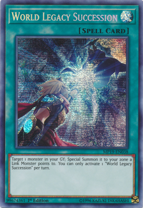 World Legacy Succession [MP19-EN038] Prismatic Secret Rare | Gear Gaming Fayetteville