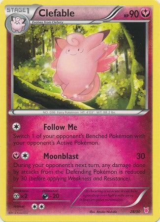 Clefable (28/30) [XY: Trainer Kit 1 - Wigglytuff] | Gear Gaming Fayetteville