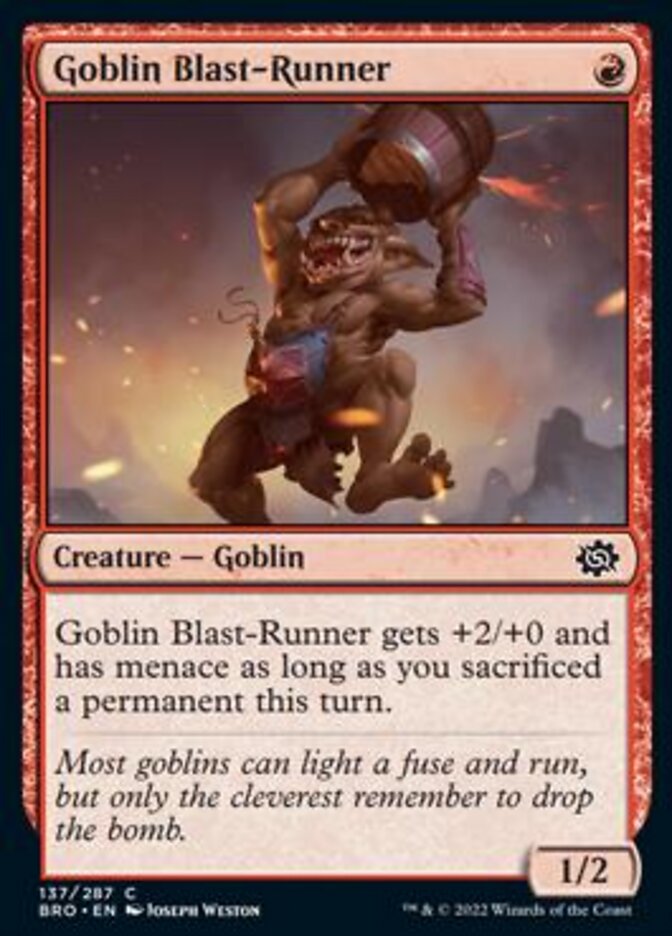 Goblin Blast-Runner [The Brothers' War] | Gear Gaming Fayetteville