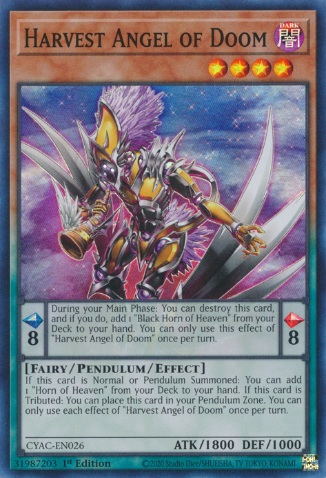 Harvest Angel of Doom [CYAC-EN026] Super Rare | Gear Gaming Fayetteville