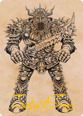 Iron Golem (Showcase) Art Card (Gold-Stamped Signature) [Dungeons & Dragons: Adventures in the Forgotten Realms Art Series] | Gear Gaming Fayetteville