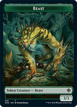 Beast // Beast Double-Sided Token [Starter Commander Decks] | Gear Gaming Fayetteville