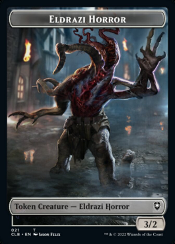 Horror // Eldrazi Horror Double-Sided Token [Commander Legends: Battle for Baldur's Gate Tokens] | Gear Gaming Fayetteville