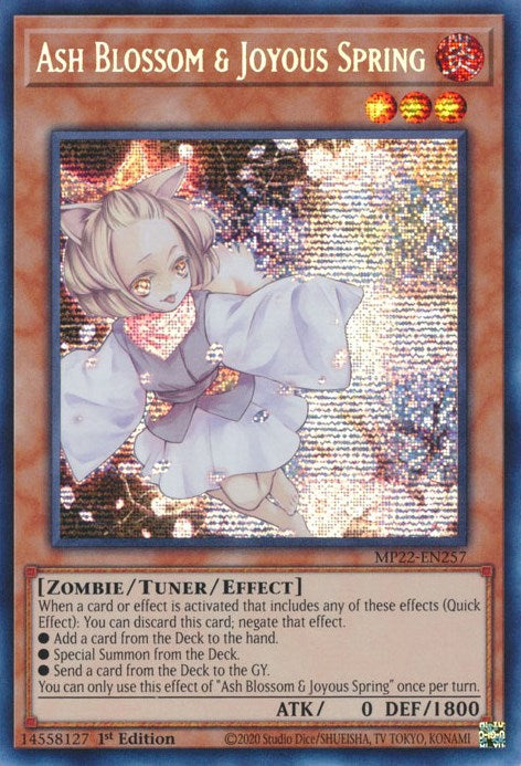 Ash Blossom & Joyous Spring [MP22-EN257] Prismatic Secret Rare | Gear Gaming Fayetteville