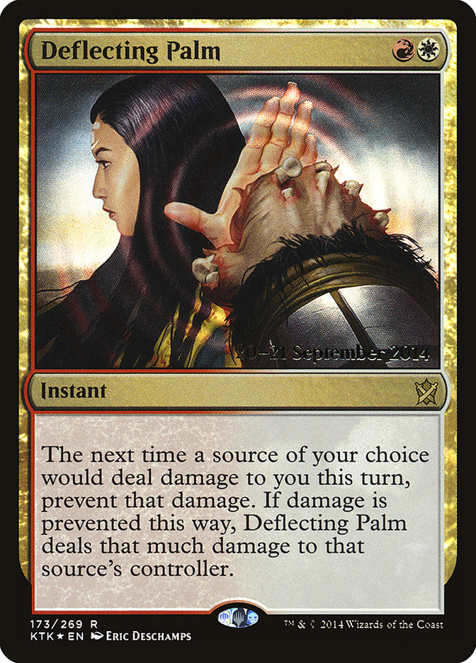 Deflecting Palm [Khans of Tarkir Prerelease Promos] | Gear Gaming Fayetteville